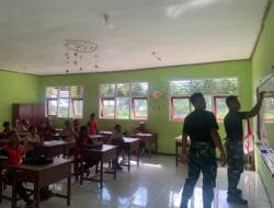 Tingkatkan Jiwa Nasionalisme, Satgas Yonif 623 Berikan Wawasan Kebangsaan Pada Siswa SMP