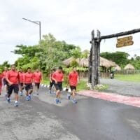 Tingkatkan Stamina, Komandan Pasmar 3 Laksanakan Speed Mars Bersama Perwira Denmako Pasmar 3