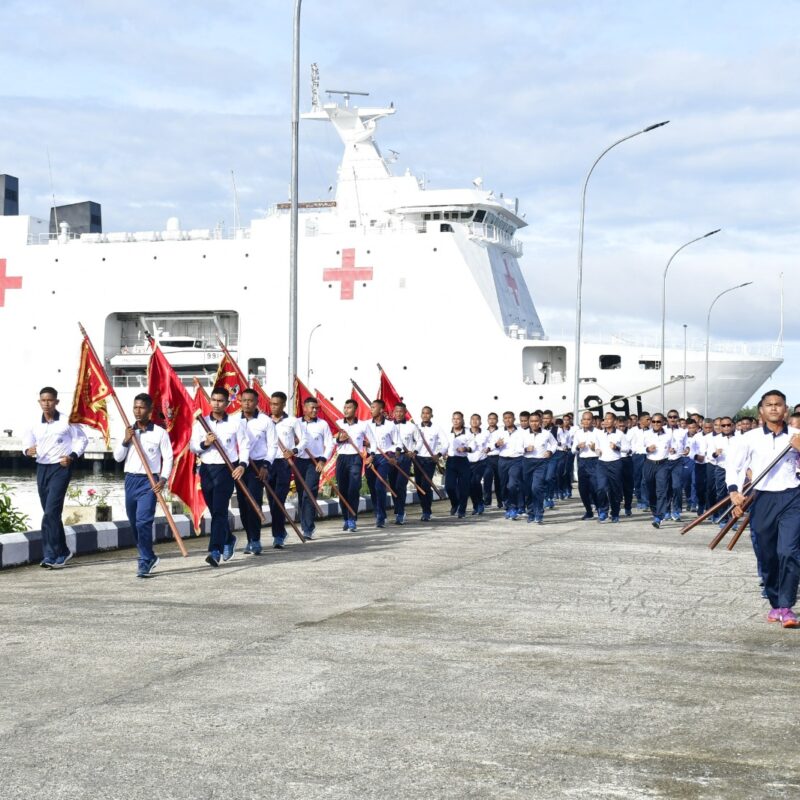 Semangat Jiwa Korsa, Komandan Pasmar 3, Laksanakan Olahraga Bersama Prajurit Marinir Wilayah Sorong