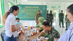 Kodim 1715/Yahukimo Gelar Donor Darah Semarakkan HUT Persit Ke-79