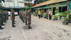 Sinergitas Tiga Pilar di Asemrowo, TNI-Polri dan Satpol PP Gelar Olahraga Bersama