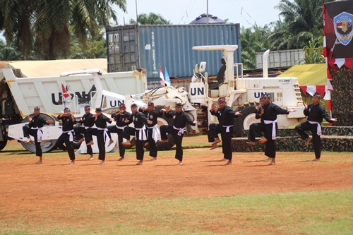 Go Internasional, Satgas KIZI TNI KONGA XX-U Promosikan Kesenian Indonesia