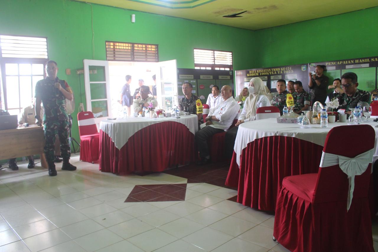 Dansatgas TMMD Ke-124 Kodim 1009/Tla Paparkan Progres 70 Persen ke Wasev