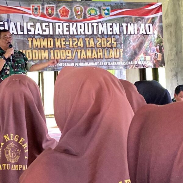 Semangat Siswa SMAN 1 Batu Ampar Sambut Sosialisasi TNI-AD