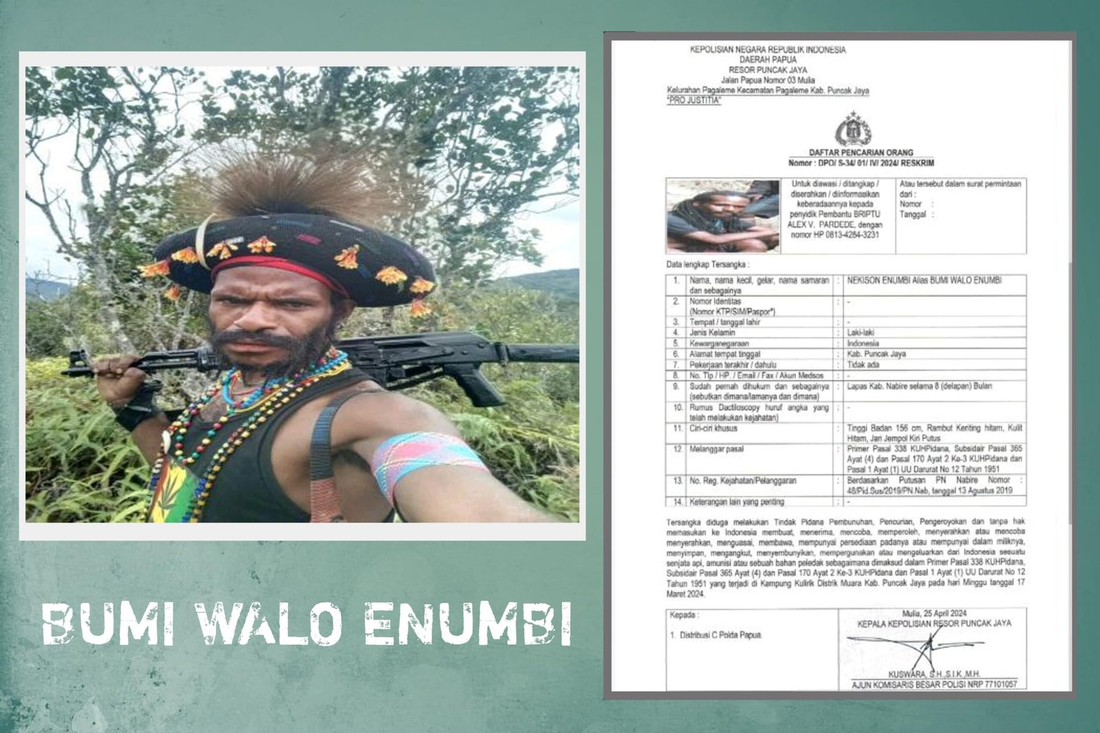 Operasi Terukur Satgas Habema TNI Berhasil Lumpuhkan Tokoh OPM di Papua Tengah