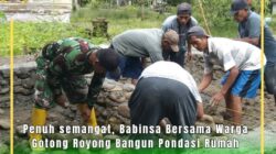 Komsos dengan Masyarakat Babinsa Koramil 1512-01/Weda Sampaikan Jangan Buang Sampah Sembarangan