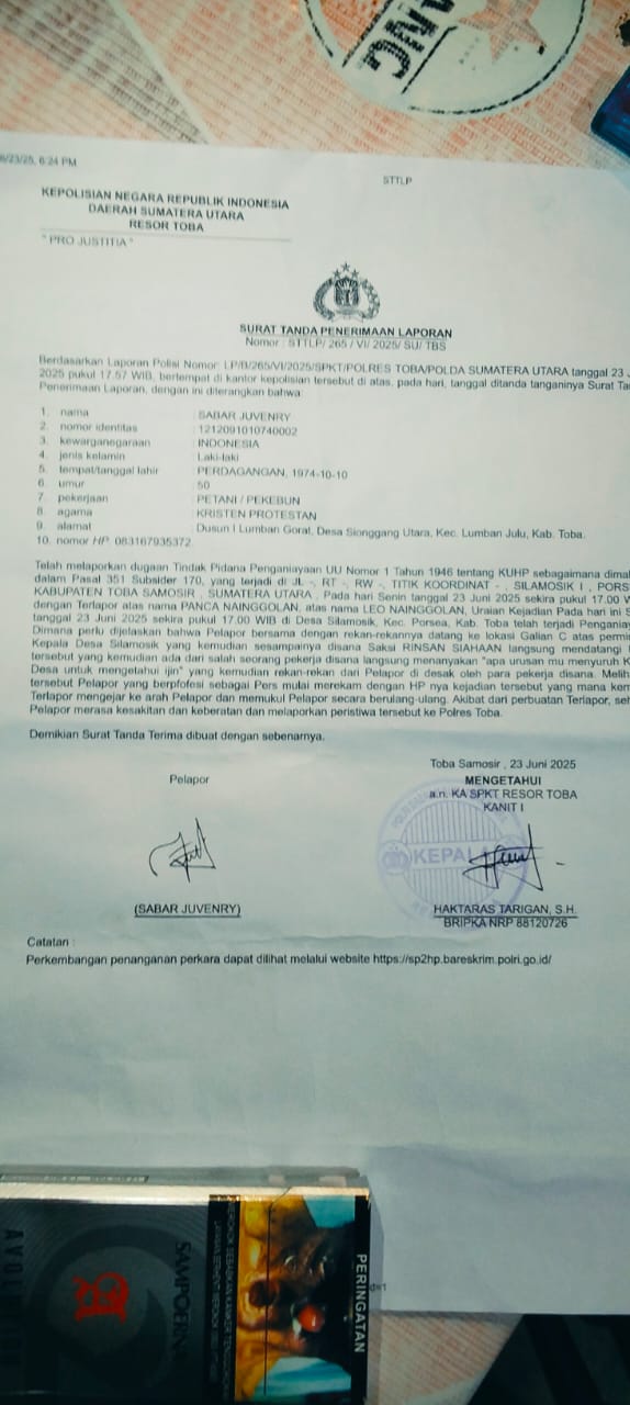 DPD PJS Sumut Desak Polisi Tangkap Pelaku Penganiayaan Wartawan di Toba