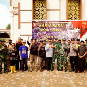Kodim 0906/Kkr Gelar Karya Bakti Dalam Rangka HUT Kodam VI/Mulawarman ke-67