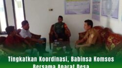 Tingkatkan Koordinasi, Babinsa Komsos Bersama Aparat Desa