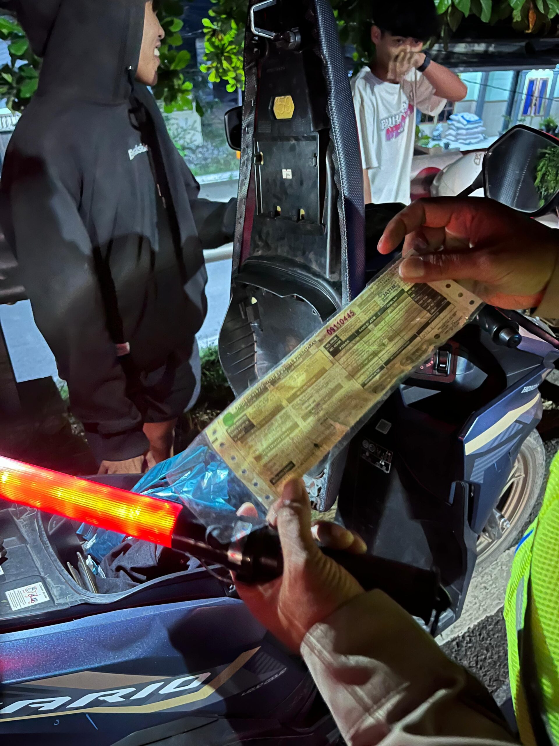 Cegah Gangguan Kamtibmas, Satlantas Polres Tuban Laksanakan Razia