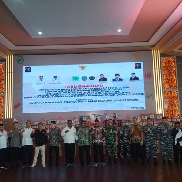 Danlantamal XIV Sorong Dukung Semangat Hijrah dan Persatuan dalam Tabligh Akbar 1 Muharram & Milad UNIMUDA ke-7