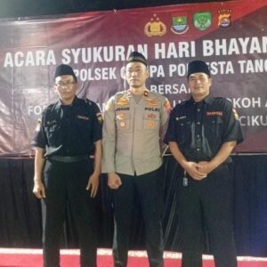 Senkom Mitra Polri Kecamatan Cikupa Hadiri Syukuran HUT Bhayangkara ke-79 di Mapolsek Cikupa
