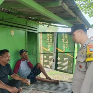 Bhabinkamtibmas Polsek Widang Sampaikan Imbauan Kamtibmas Kapolres Tuban