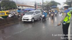 Polsek Cikupa Laksanakan Gatur Lalin Pagi di Depan PT Cingluh, Pastikan Arus Lancar dan Aman