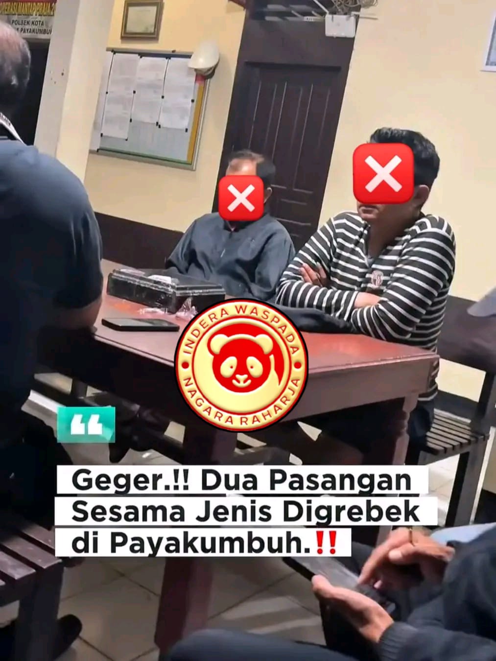 Terbongkar! Dua Pria Diduga L6BT Digerebek Tanpa Busana di Payakumbuh
