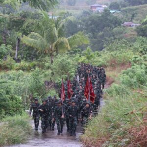 Lantamal XIV Gembleng Ketahanan Prajurit Lewat Hanmars, Perkokoh Disiplin Dan Semangat Juang