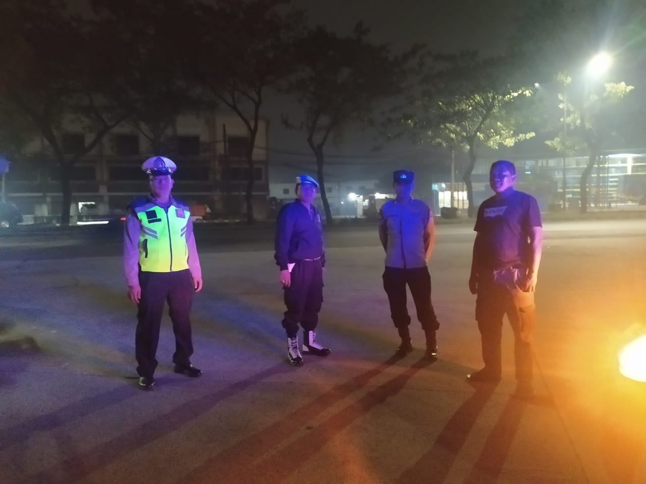 Patroli Malam, Polsek Cikupa Laksanakan Ops Cipkon Antisipasi Gangguan Kamtibmas
