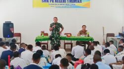 Babinsa Koramil Kuala Kencana Berikan Materi Wawasan Kebangsaan Kepada Siswa-Siswi SMK Dalam Masa MPLS