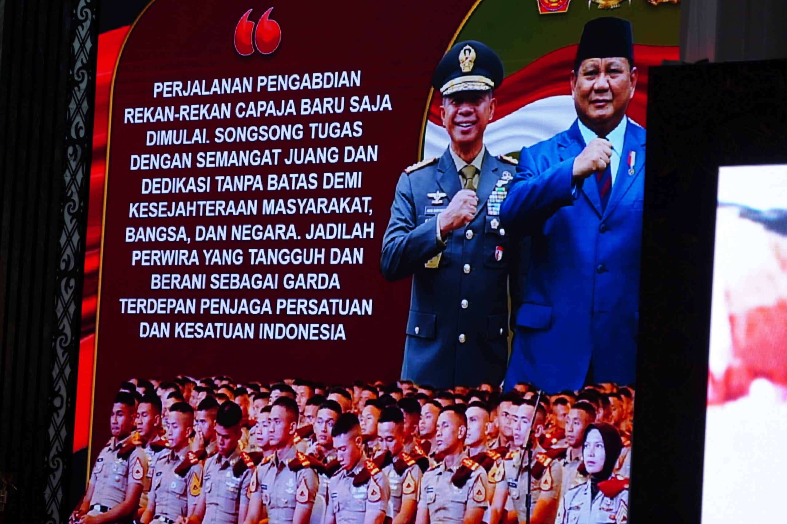Panglima TNI dan Kapolri Beri Pembekalan 2.000 Capaja TNI-Polri Tahun 2025