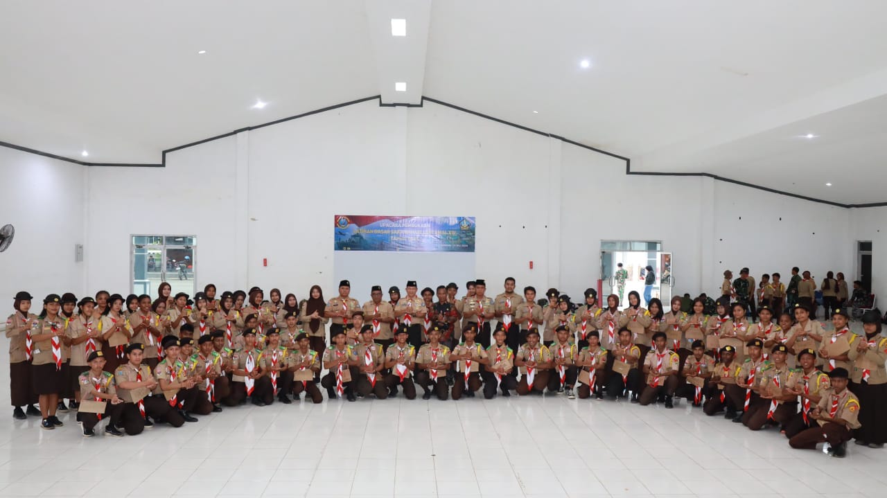 Bangun Karakter Generasi Muda Maritim, Lantamal XIV Buka Latihan Dasar Saka Bahari Tahun 2025