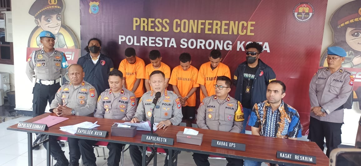 Kapolresta Sorong Kota Tegaskan Pengejaran Pelaku Begal dan Curanmor Berlanjut