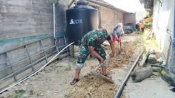 Permudah dapatkan Akses Air Bersih, Satgas TMMD 125 Bojonegoro Buatkan Sumur Bor Warga Soko
