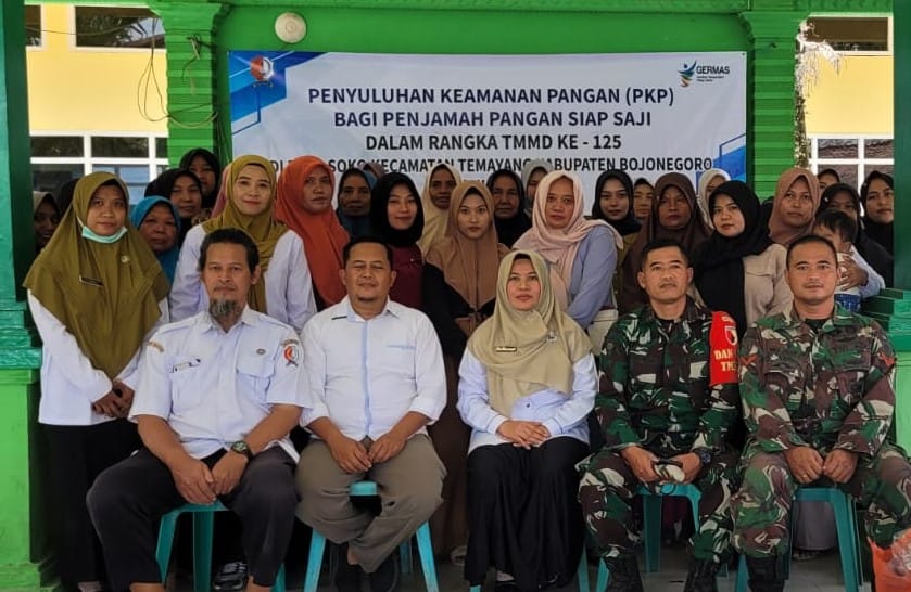 Tingkatkan Kesadaran Masyarakat, TMMD 125 Bojonegoro Gelar Penyuluhan Keamanan Pangan