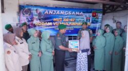 HUT ke-67 Kodam VI/Mlw, Kodim 0906/Kkr Pererat Silaturahmi Lewat Anjangsana
