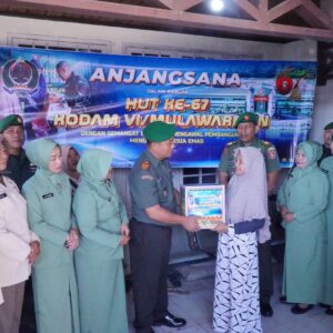 HUT ke-67 Kodam VI/Mlw, Kodim 0906/Kkr Pererat Silaturahmi Lewat Anjangsana