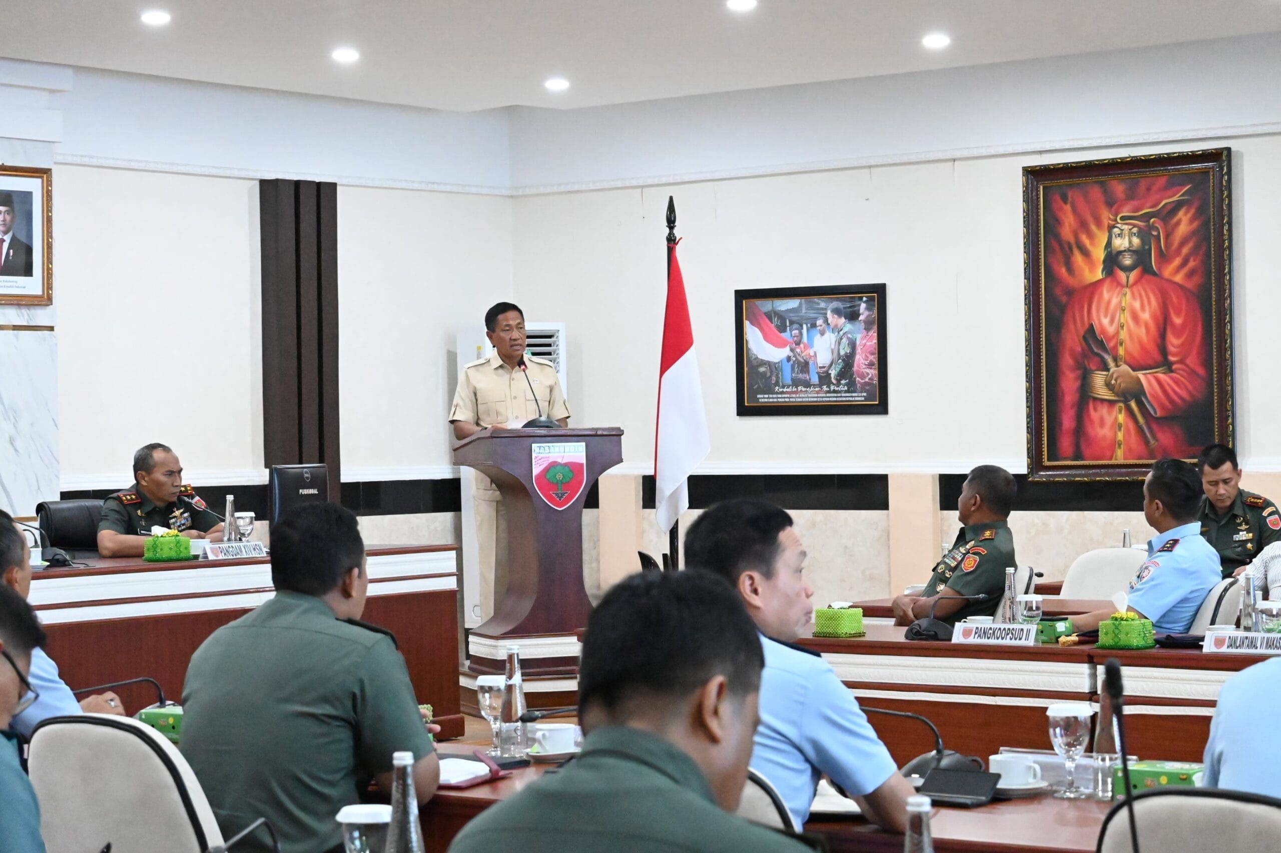 Danwing Udara 5 Hadiri Entry Meeting Satgas Penatausahaan Pemanfaatan BMN Kemhan dan TNI