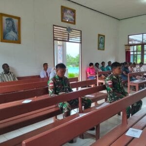 Langkah Iman di Tanah Papua: Satgas Yonif 312 Bersama Jemaat YPK Toray