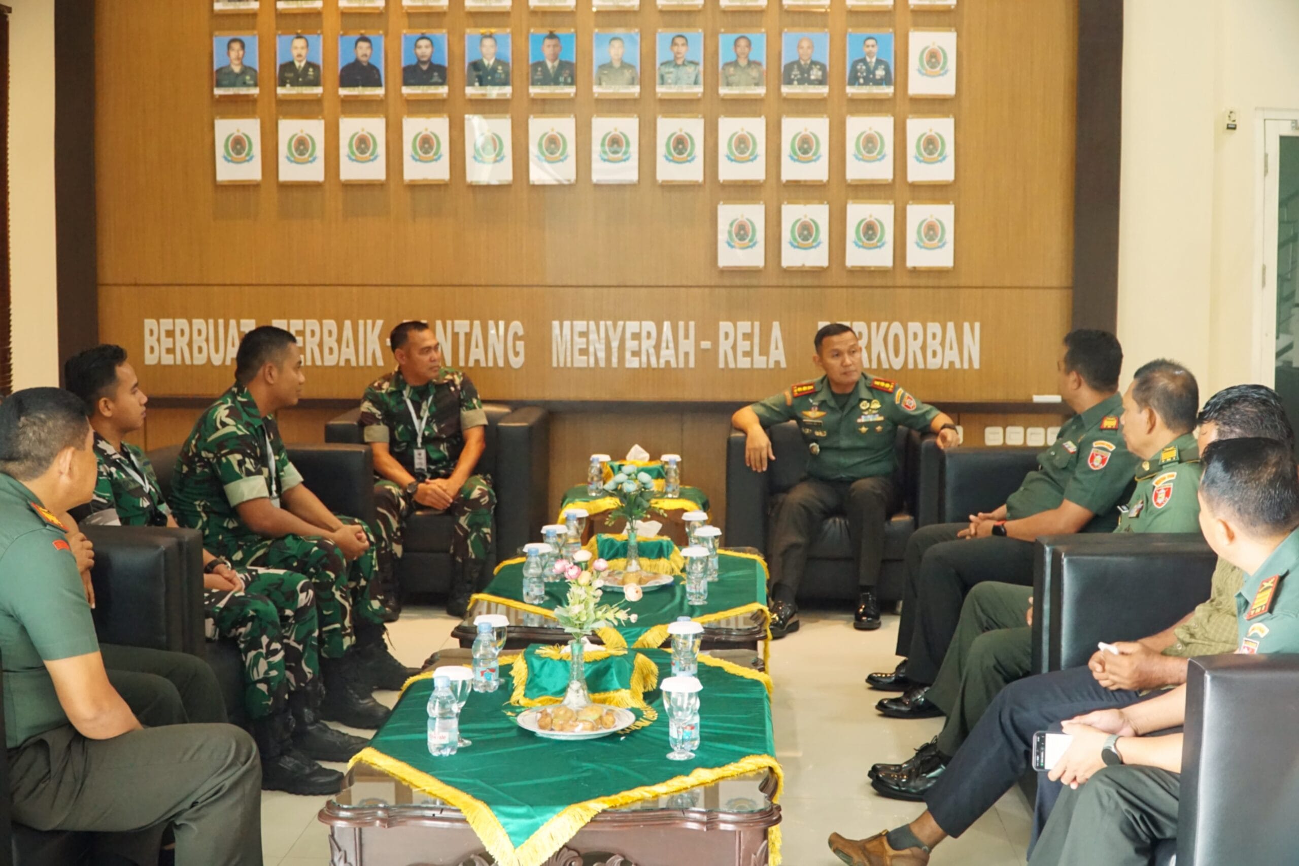 Kodim 0906/Kkr Terima Kunjungan Kerja Tim Asnis Infolahtadam VI/Mulawarman