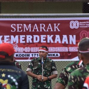 Kodim 1710/Mimika Mulai Menggelar Lomba Meriahkan HUT RI Ke-80 Tahun 2025 Kodim 1710/Mimika Mulai Menggelar Lomba Meriahkan HUT RI Ke-80 Tahun 2025