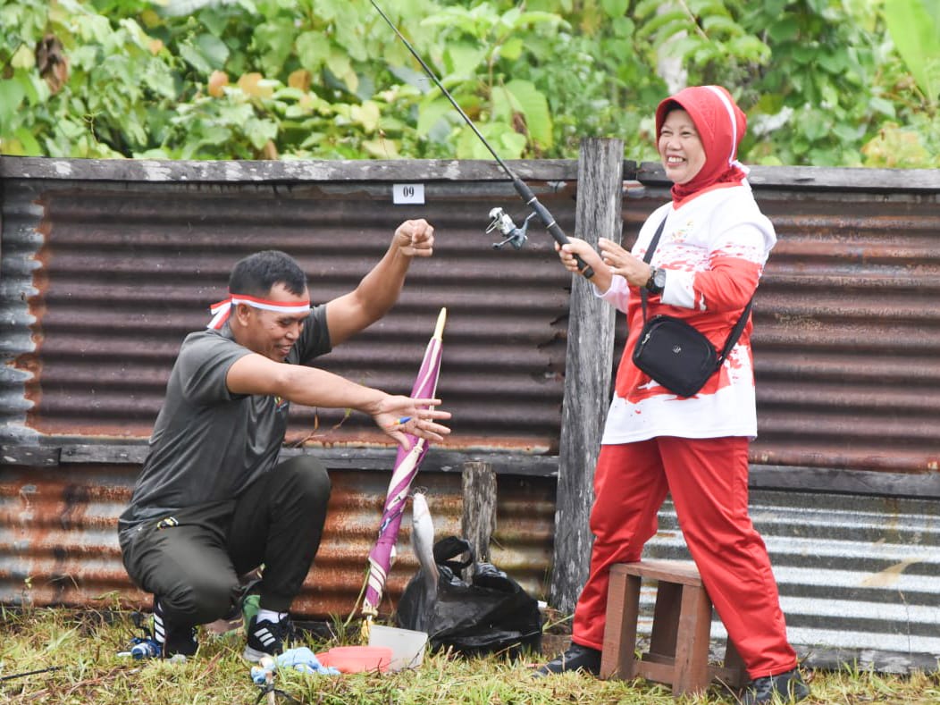 Semarak Kemerdekaan, Kodim 1710/Mimika Gelar Lomba Mancing