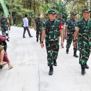 Tim Wasev Mabes TNI-AD tinjau Sasaran TMMD 125 Bojonegoro