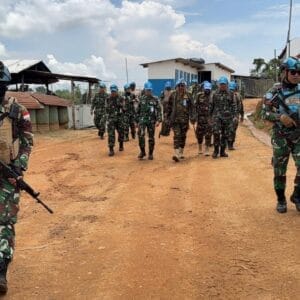 Kunjungan Komandan North Sector Ke Kompi Tchabi