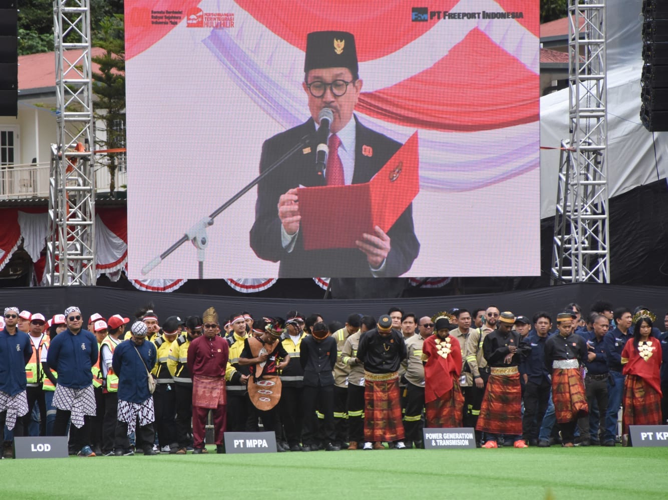 Dandim 1710/Mimika Laksanakan Upacara Peringatan HUT Ke-80 Republik Indonesia di Tembagapura