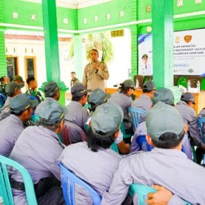 TMMD 125 Bojonegoro Gelar Pembinaan Anggota Linmas Desa Soko
