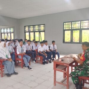 Generasi Muda Tangguh, Babinsa Wasile Beri Pembekalan Wawasan Kebangsaan