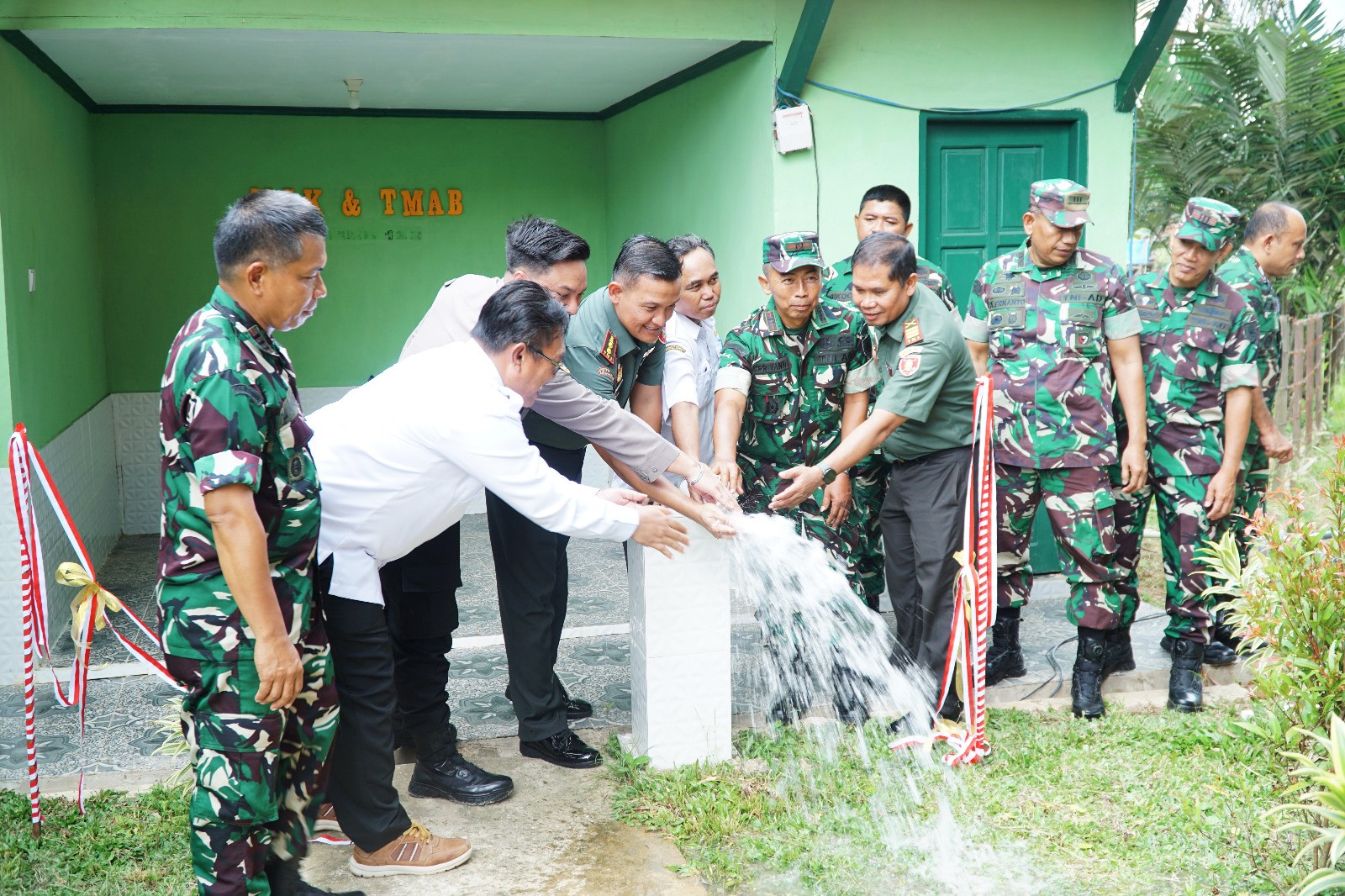 Dandim 0906/Kkr Hadiri Peresmian 50 Titik Sumur Bor Program TMAB di Wilayah Kodam VI/Mulawarman