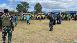 Satgas Yonif 312/KH Bangkitkan Jiwa Merdeka di Tanah Perbatasan