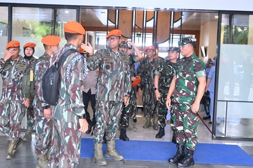 Danlanud Sultan Hasanuddin Sambut Kedatangan Pangkorpasgat