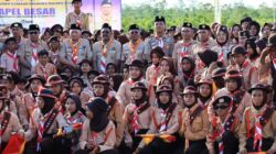 Dandim 1505/Tidore Hadiri Apel Besar dan Pencanangan Kampung Pramuka di Oba Tengah
