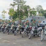 Apel Pagi, Dandim 1710/Mimika Tekankan Prajurit dan PNS Kodim Peka Dengan Situasi Yang Berkembang dan Sosialisasikan Kamtibmas Secara Humanis Kepada Masyarakat