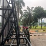 Batalyon infanteri 2 Marinir Amankan Titik Rawan Demo di Jakarta