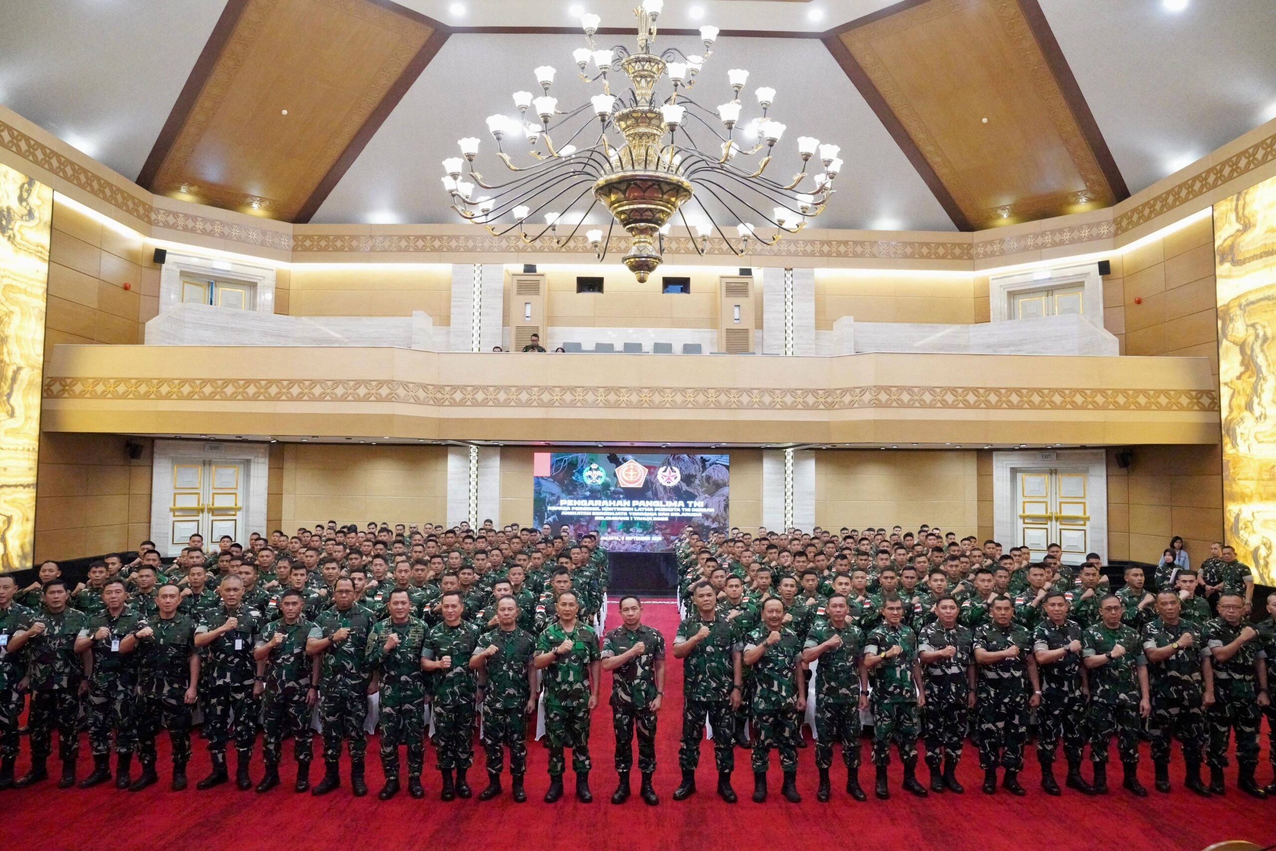 Panglima TNI Beri Pengarahan Kepada Personel Purna Tugas Latma Purkota Gelombang I Yordania dan Belarusia