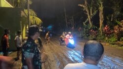 Luapan Lumpur Timbun Jalan Utama, Dandim 1505/Tidore Tinjau Langsung Lokasi Terdampak