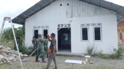 Kodim 1710/Mimika Gelar Karya Bakti Perbaiki Tempat Ibadah Dalam Rangka Memperingati HUT Ke-80 TNI Tahun 2025