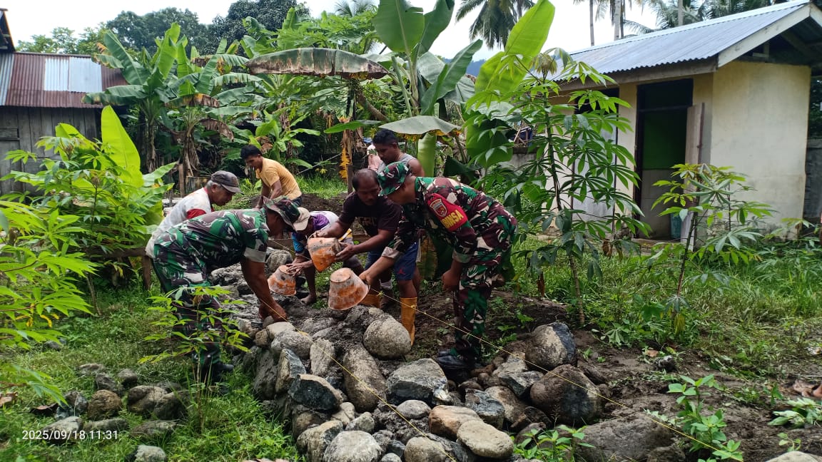 HUT TNI ke-80 Jadi Momentum, Kodim 1505/Tidore Pererat Kerukunan Lewat Pembangunan Gereja
