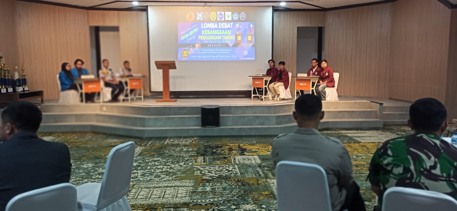Korem 181/PVT Gelar Lomba Debat Kebangsaan Sambut HUT ke-80 TNI di Sorong